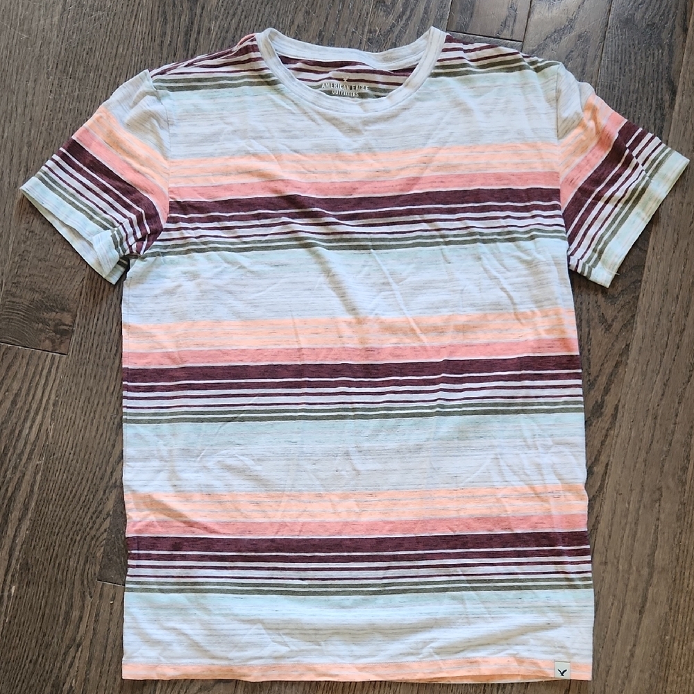 American Eagle Outfitters Multicolor Striped Tee